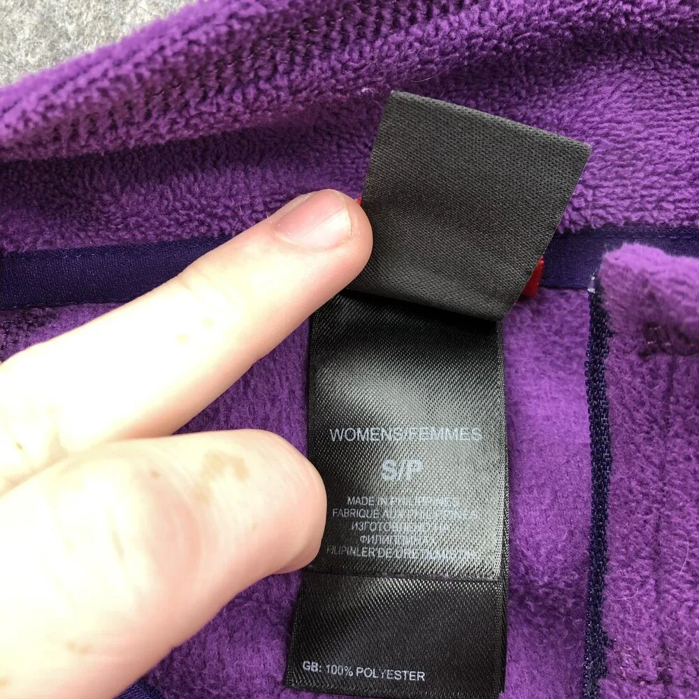 The North Face Sweater Womens Small Purple 1/4 Zip Fleece Hiking Top Athletic